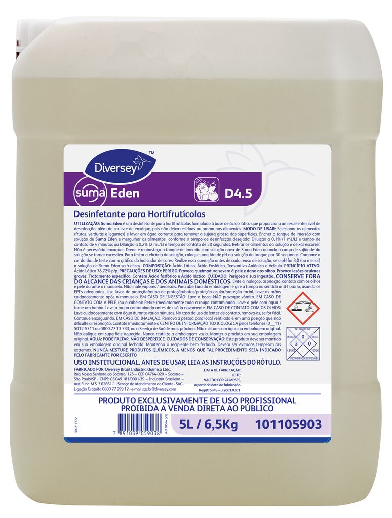 SUMA EDEN 5L - DESINFETANTE PARA HORTIFRUTÍCOLAS
